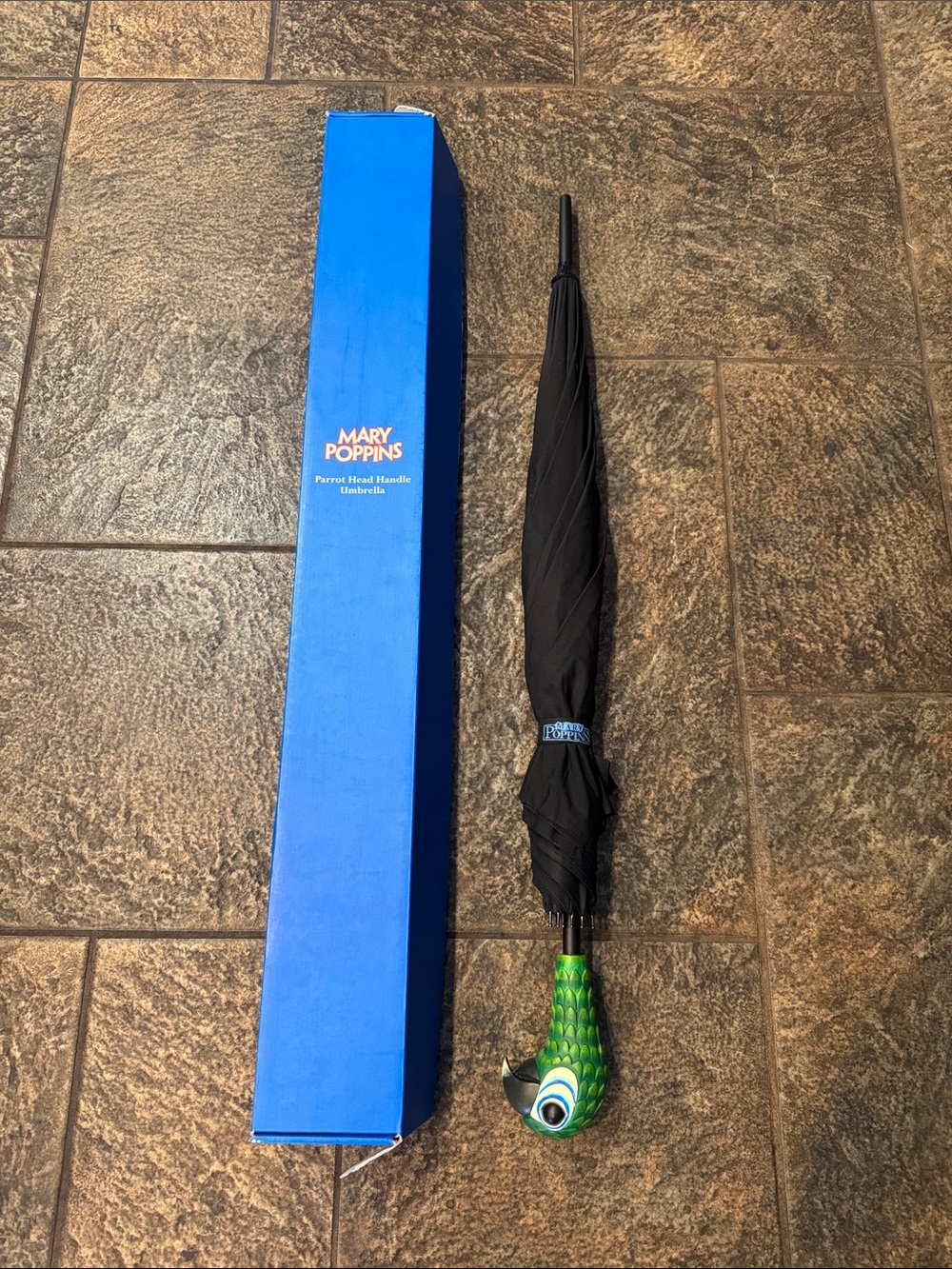 Mary Poppins Disney Parrot Head Handle Umbrella